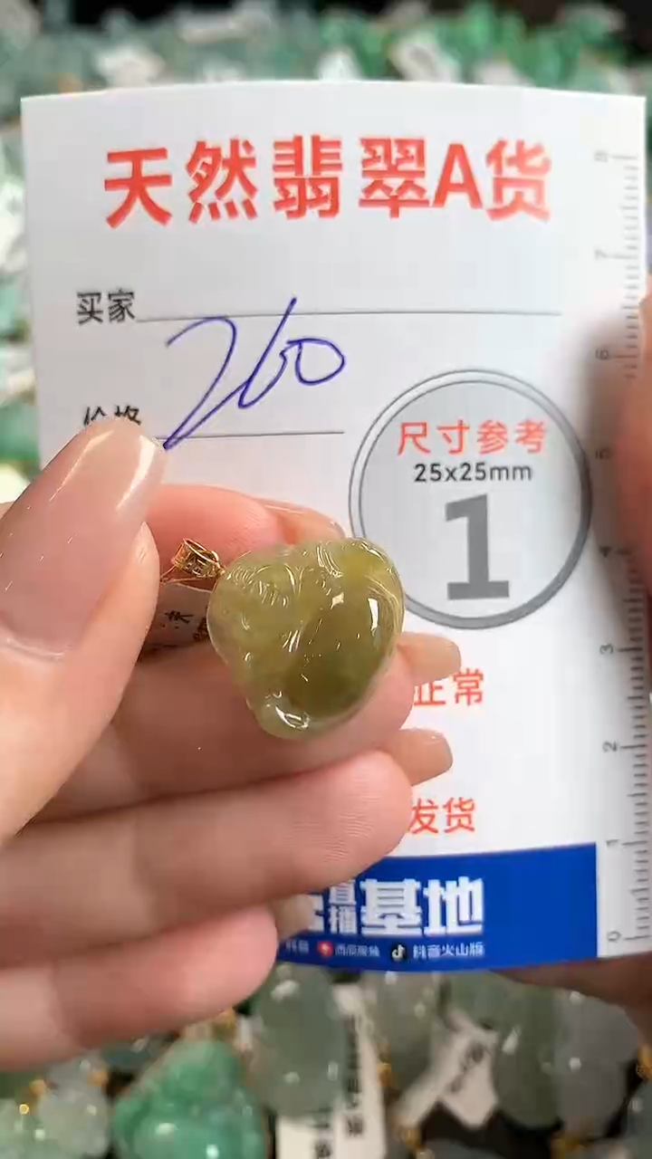 【闪购商品】翡翠颈饰18K金镶嵌0463826680