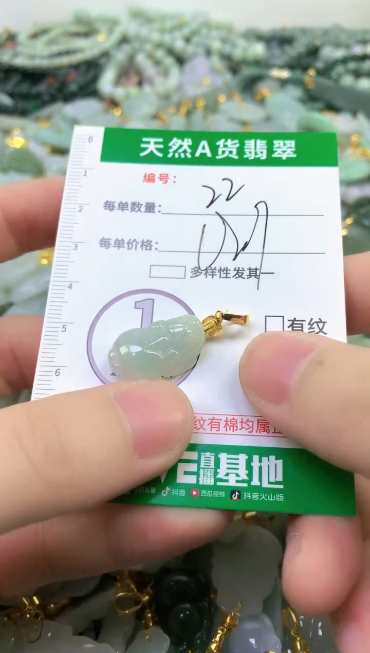 颈饰未镶嵌翡翠纯天然缅甸A货翡翠22