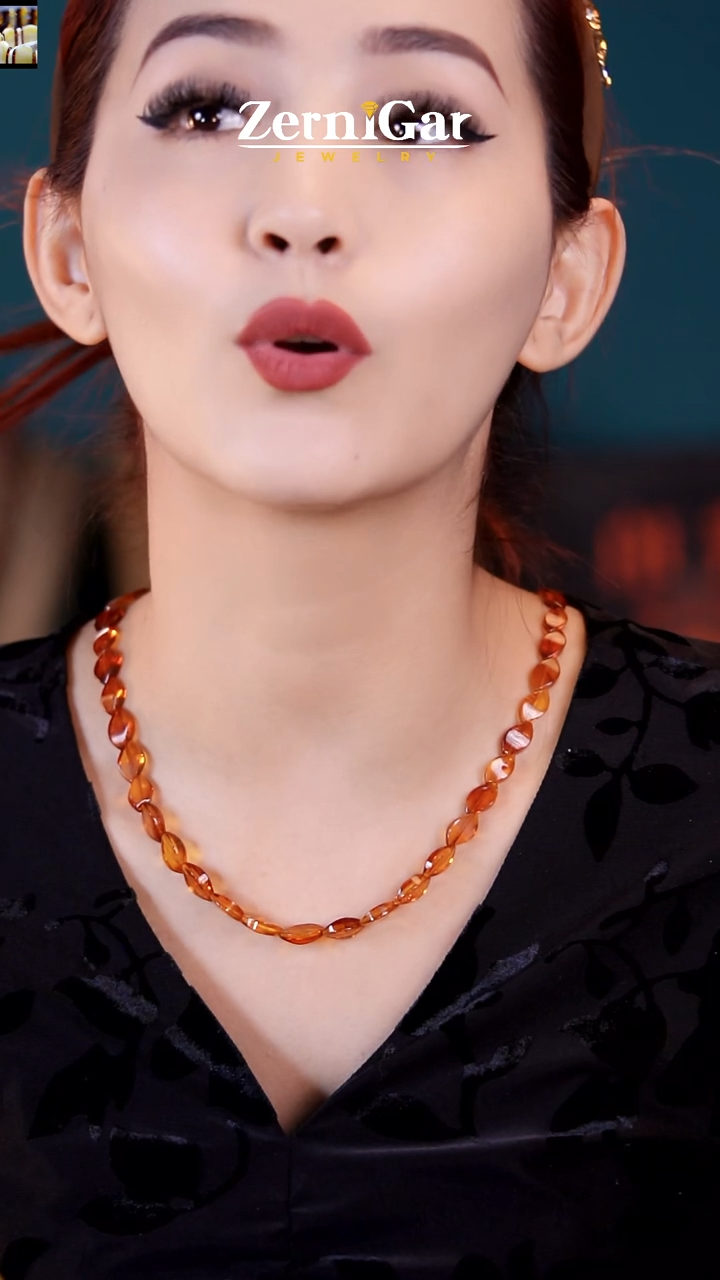 【闪购商品】琥珀颈饰未镶嵌天然琥珀项链