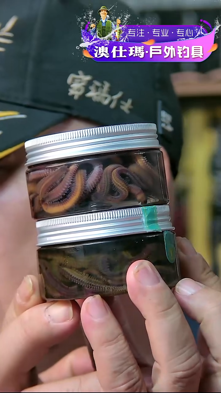 秘制海钓钓饵青虫一盒加红虫一盒共2盒
