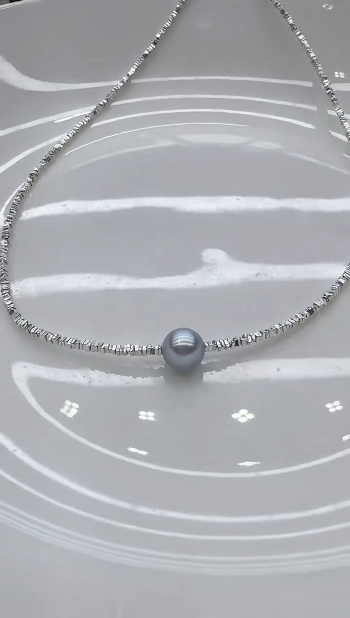 【闪购商品】海水珍珠颈饰银S925镶嵌清货