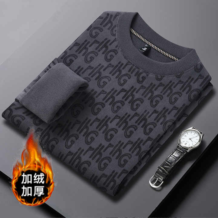 【加绒加厚】男士秋冬款奥粒绒卫衣，亲肤细腻，防风保暖SS0004