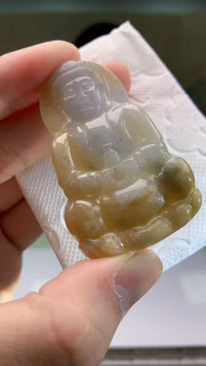 【闪购商品】定制翡翠未镶嵌4917bb-毛货挂件30