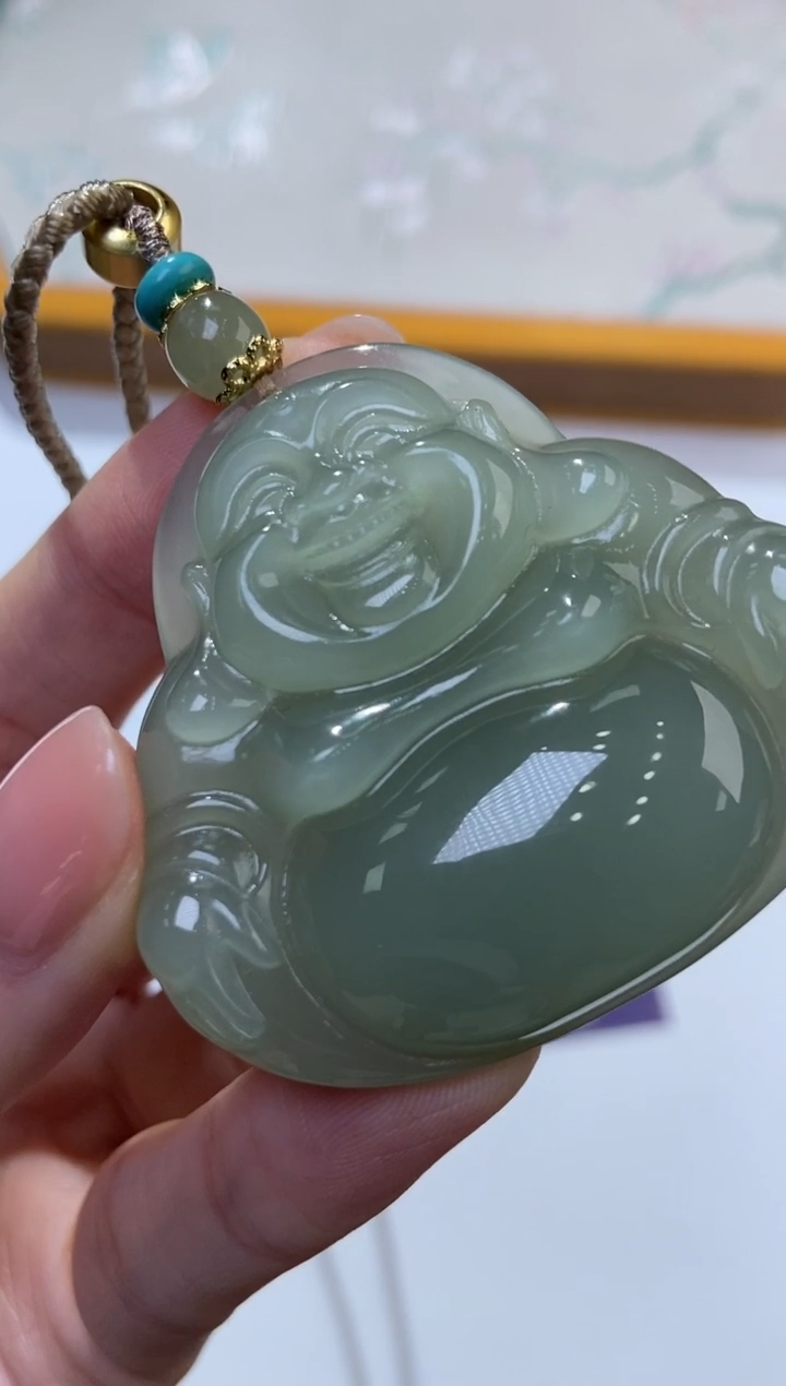 颈饰未镶嵌和田玉374030/和田玉佛公    多样性一件发