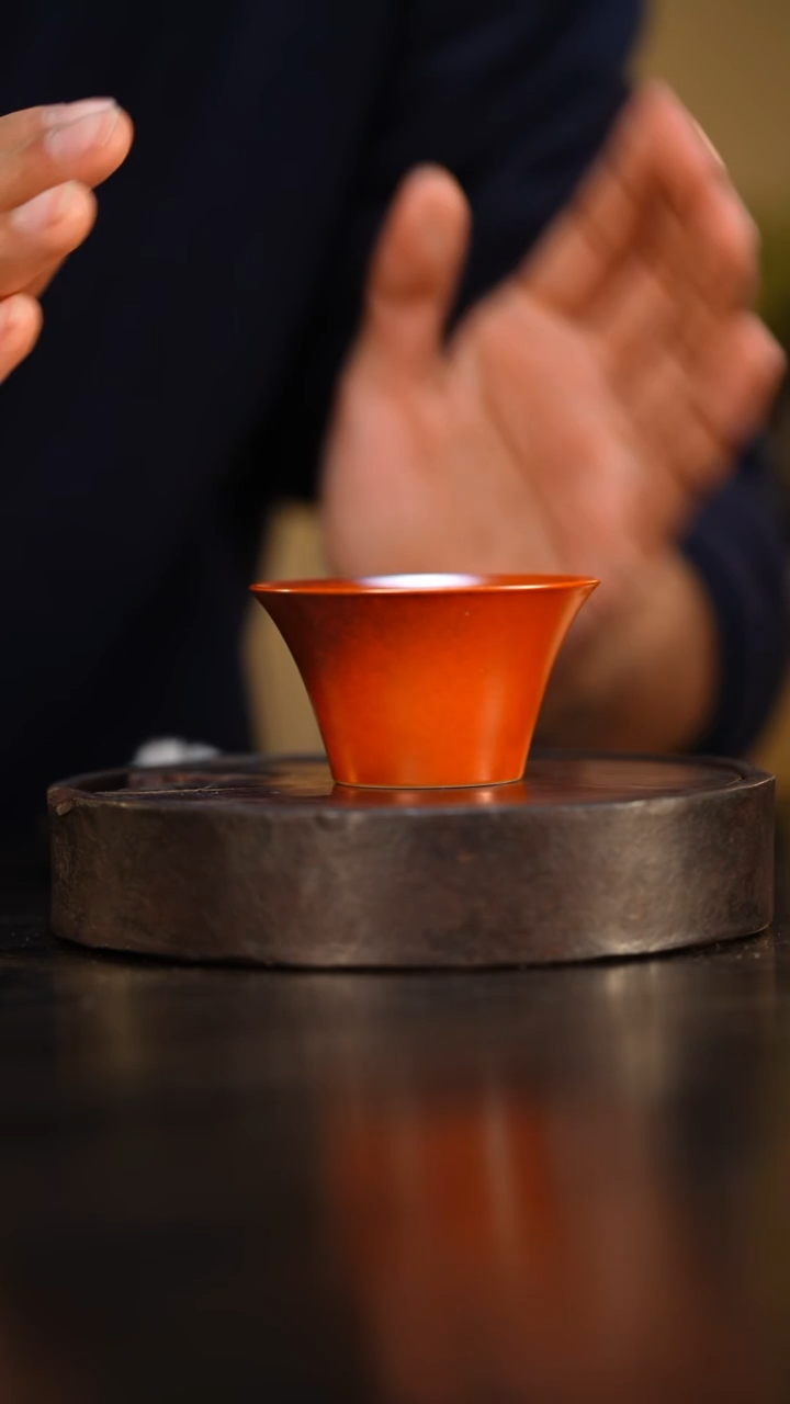 65柴房陶瓷柴烧马蹄主人杯