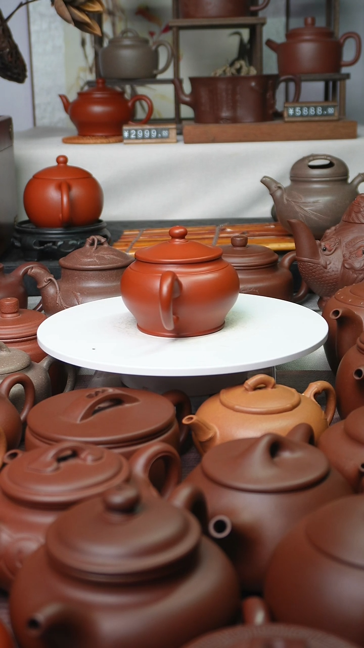 茶壶紫砂乘**浪腾兴紫砂全手工宫灯壶