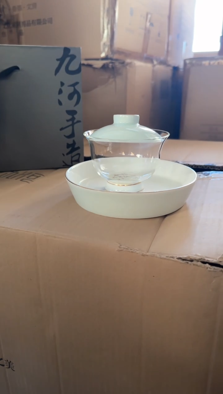 【闪购商品】白色四季盖碗朱夏