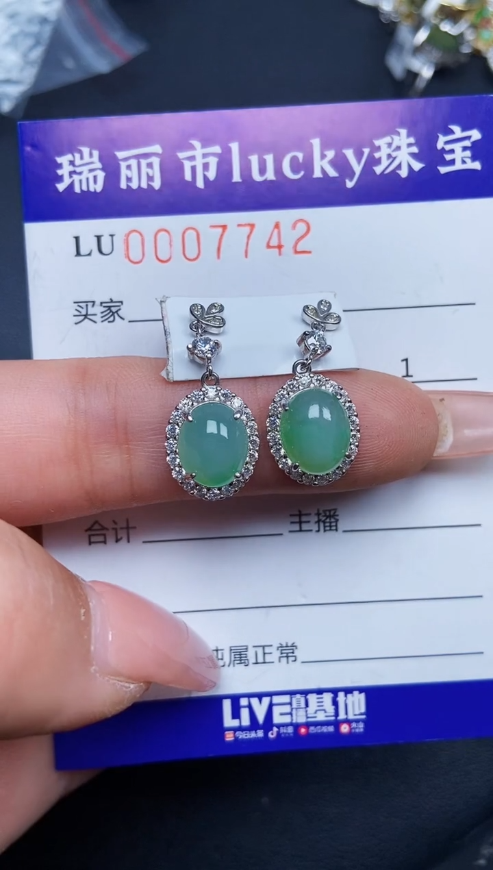 【闪购商品】翡翠颈饰银S925镶嵌7742