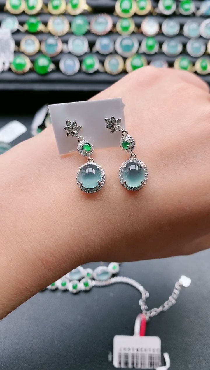 【闪购商品】翡翠戒指银S925镶嵌1111