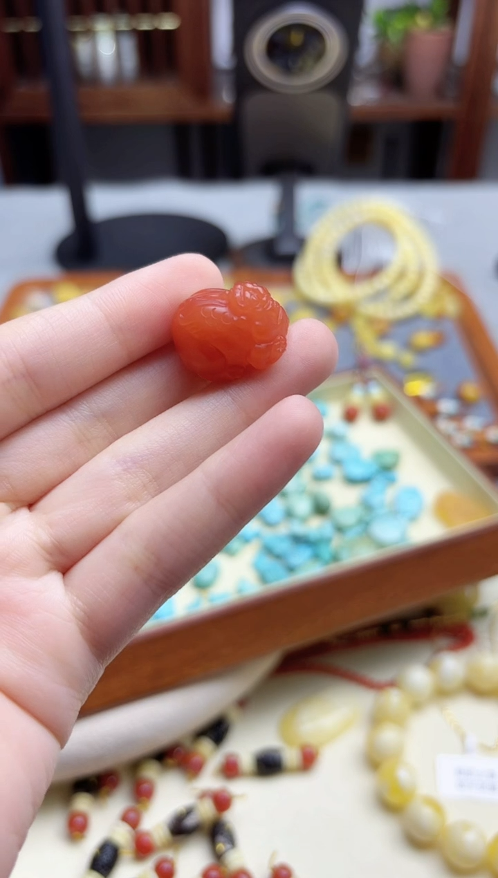 未镶嵌南红玛瑙挂件南红貔貅配饰20*15mmFYX