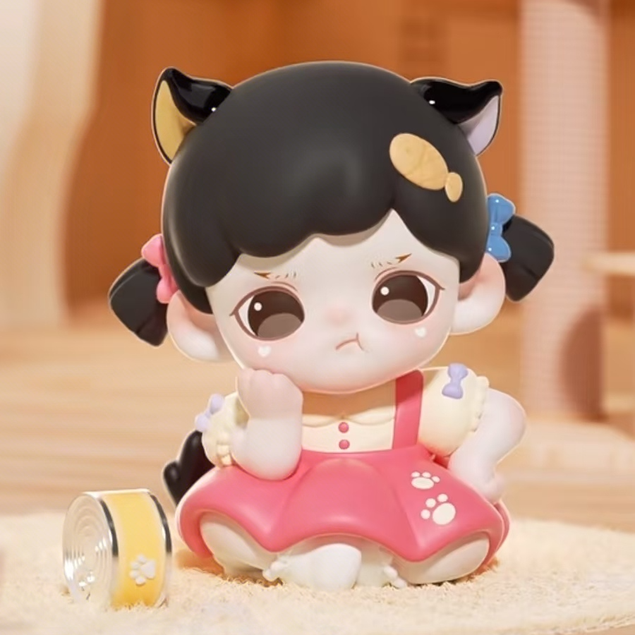 萌粒手作DIY zoraa妹妹TNT喵呜猫颜社潮玩盲盒手办公仔桌面摆件