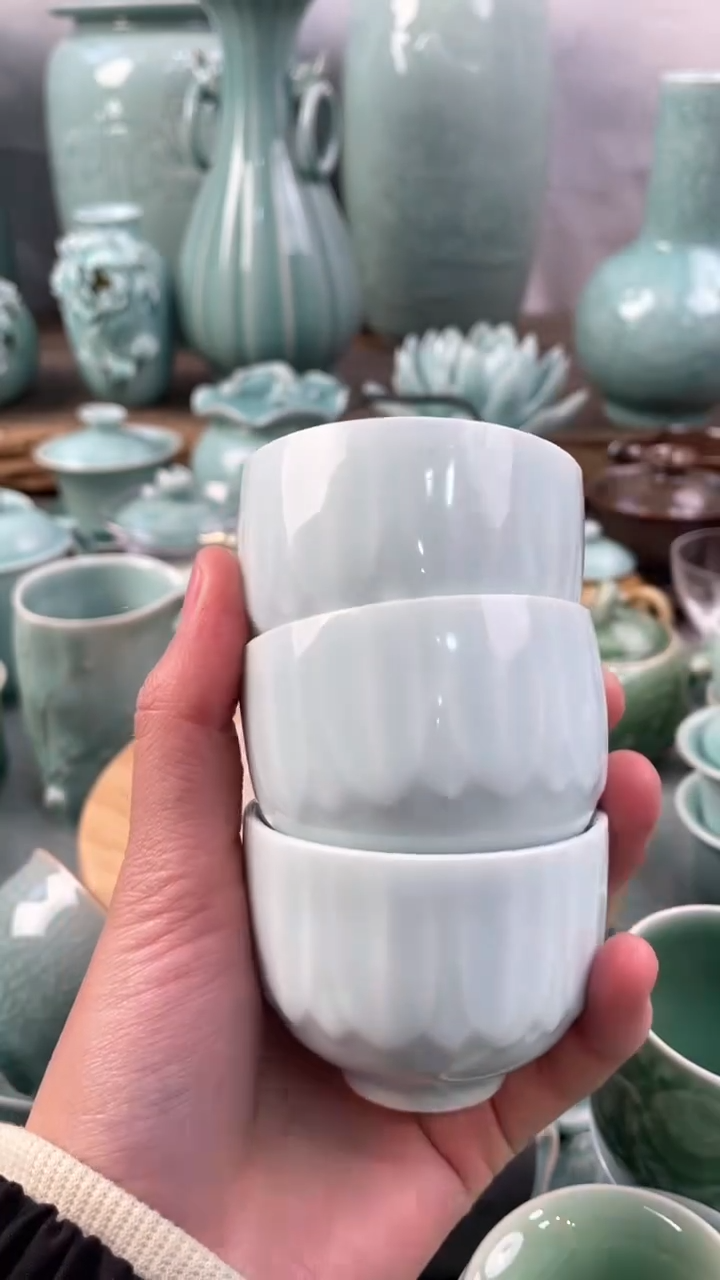 【闪购商品】3个 特价 微瑕 慧仙青瓷