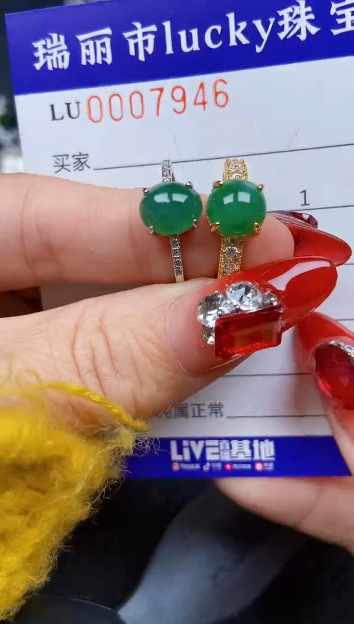 【闪购商品】翡翠颈饰银S925镶嵌7946