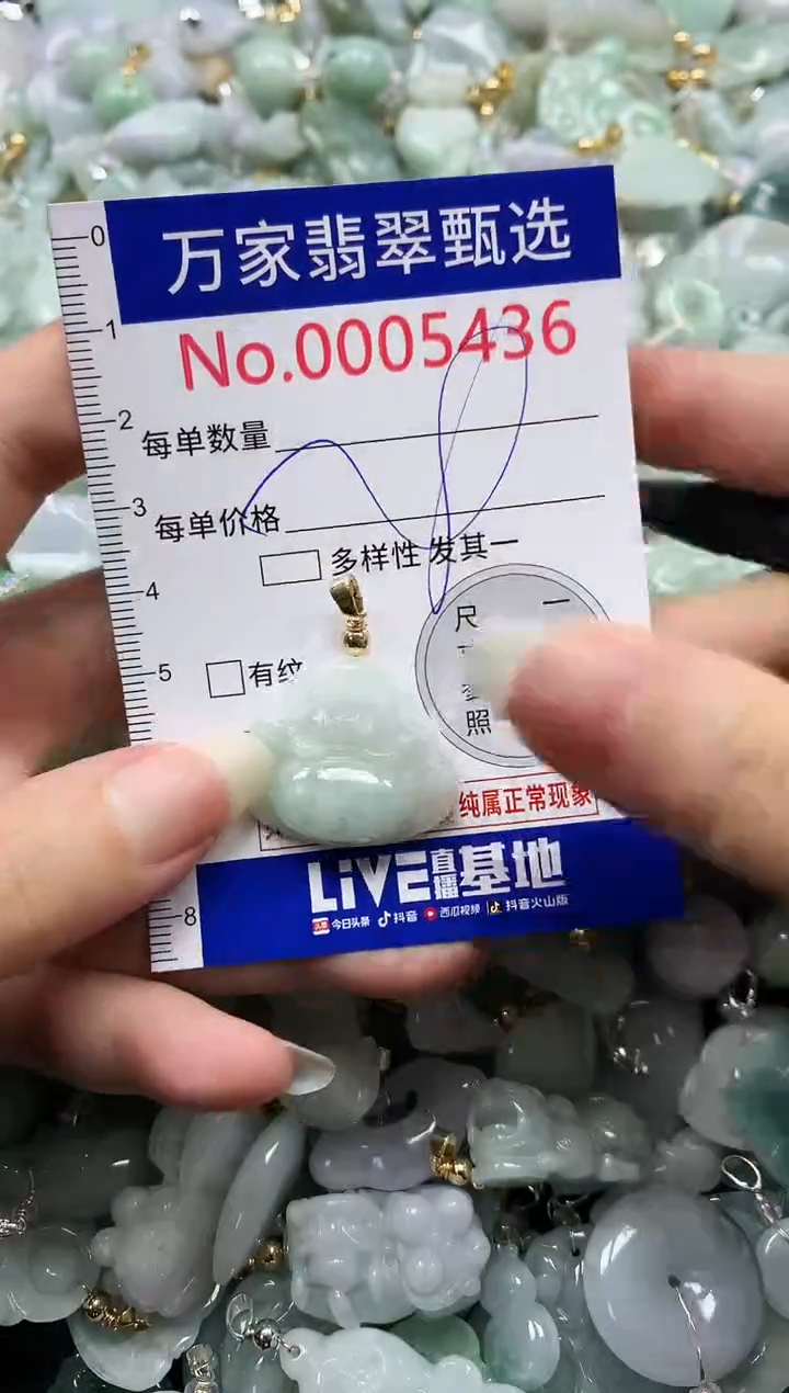 吊坠(不含链)未镶嵌翡翠5436