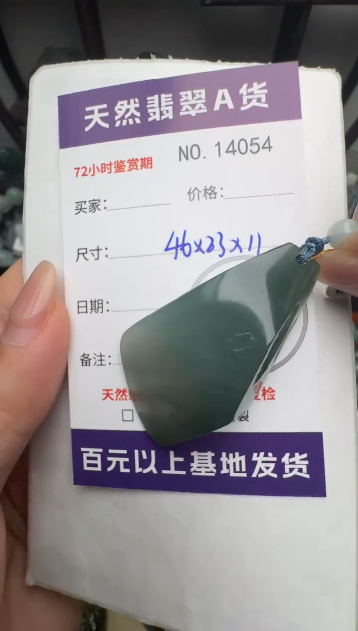 【闪购商品】翡翠颈饰未镶嵌原石14054