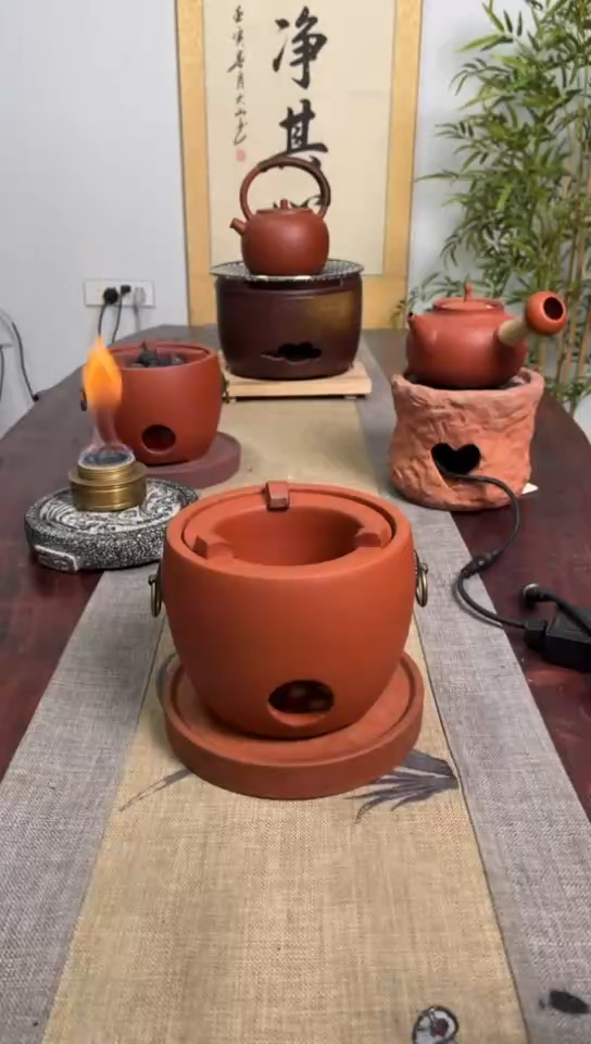 【闪购商品】圆口碳炉（送红泥炉垫）