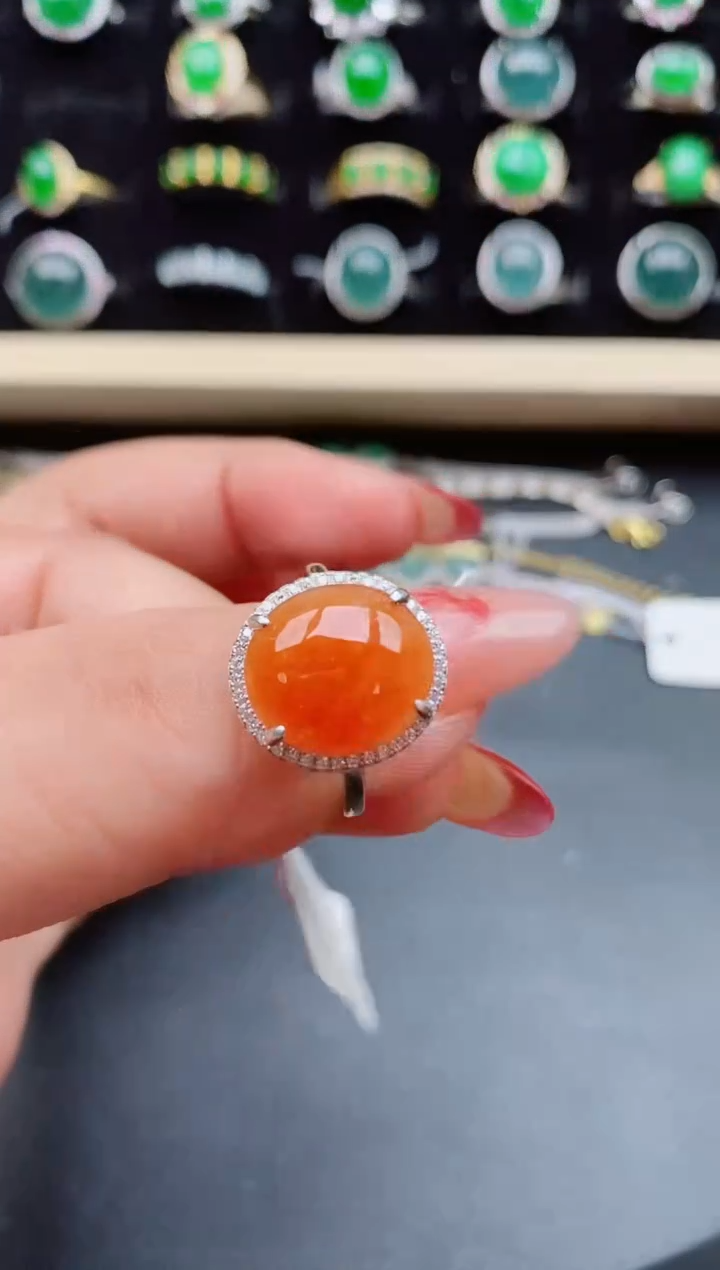 【闪购商品】翡翠戒指银S925镶嵌321213