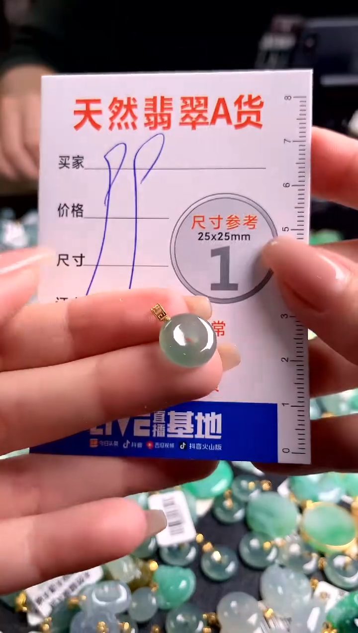 【闪购商品】翡翠颈饰18K金镶嵌13002568