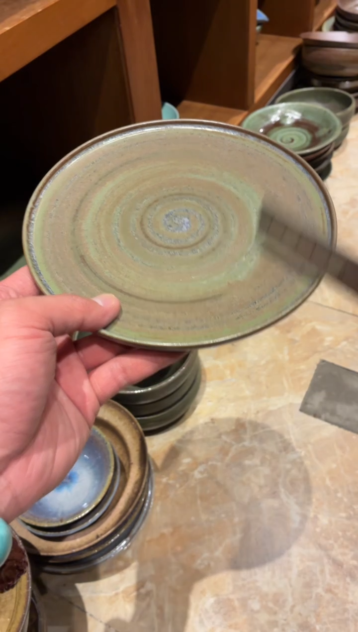 瓷片咕*滴223微瑕哑光豆绿pan