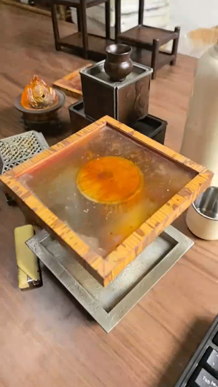 琉璃竹子茶盘就会回家