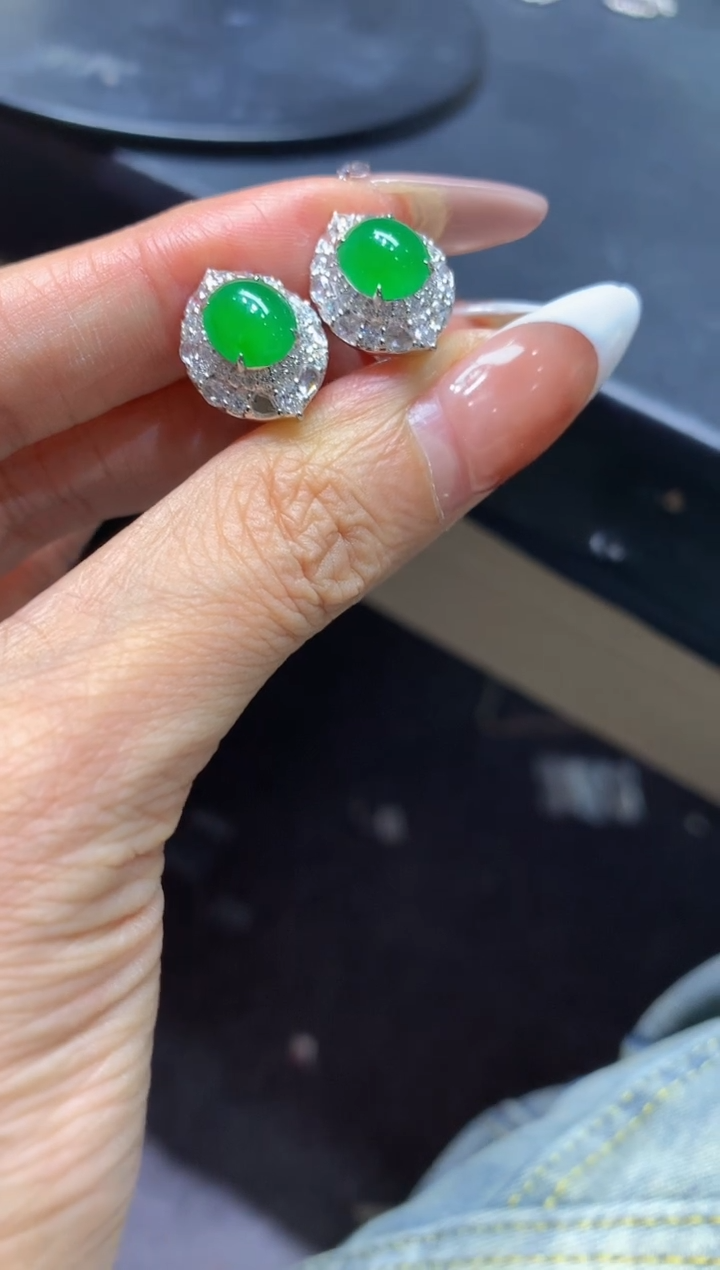 【闪购商品】定制翡翠18K金镶嵌团购