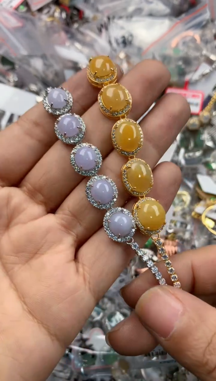 银S925镶嵌戒指翡翠9999----8