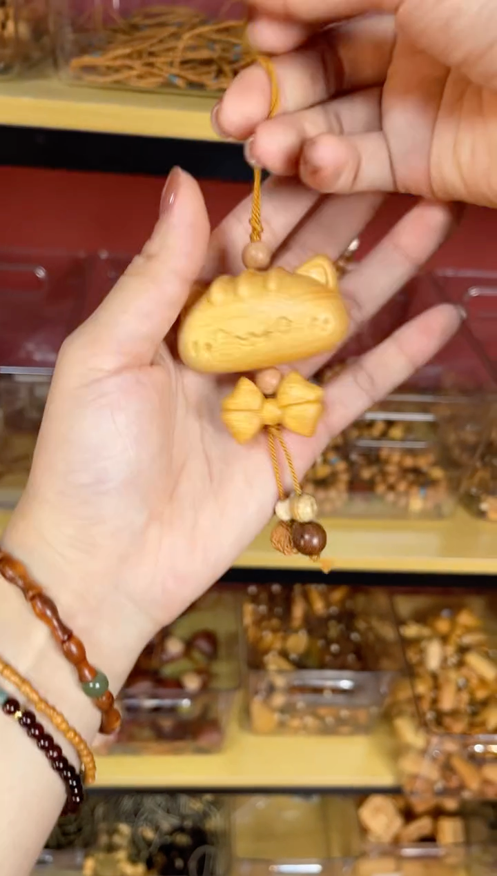 非洲檀香无事牌法棍猫 车挂包包挂