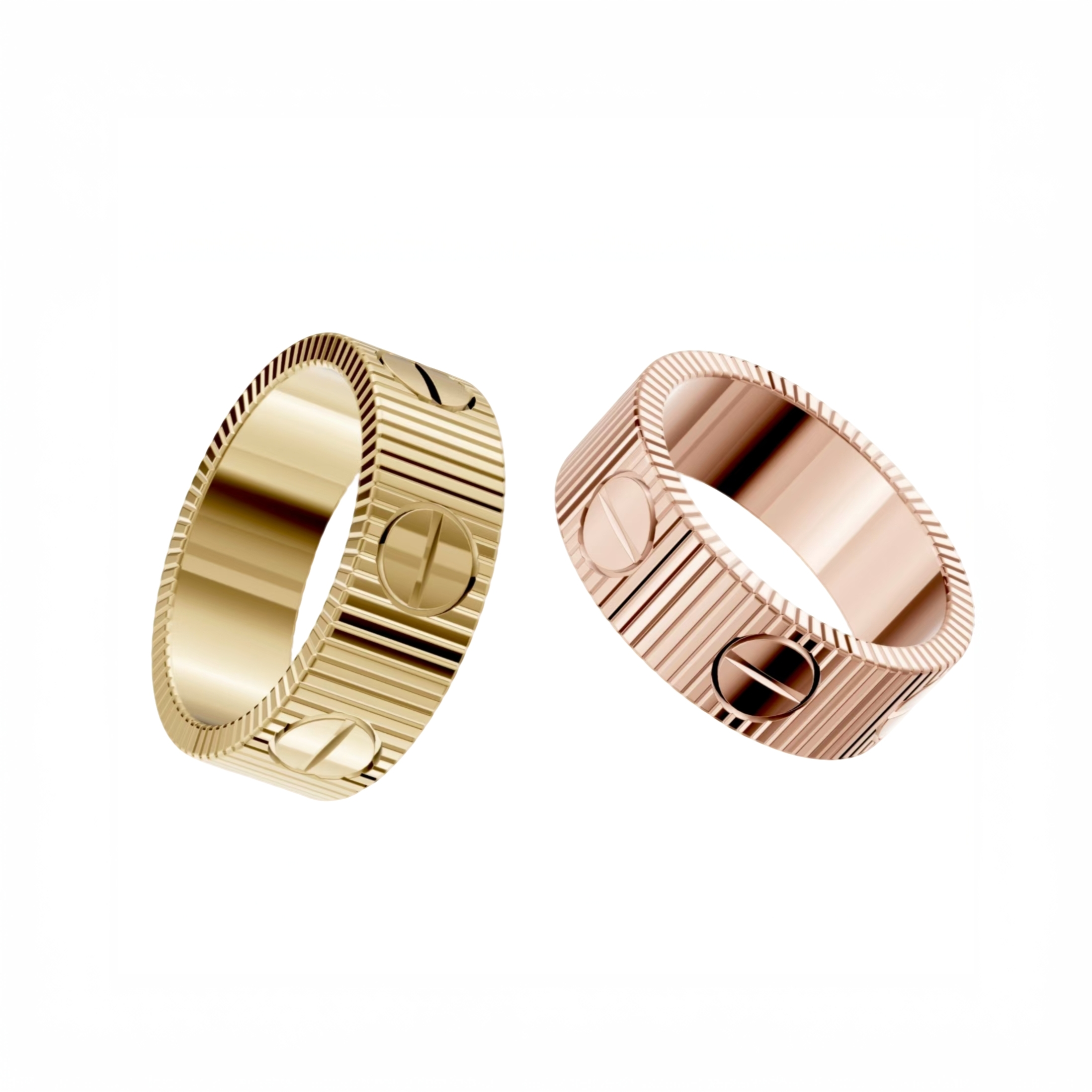 【双12活动专场】18K金条纹戒指轻奢时尚简约 多样性发一