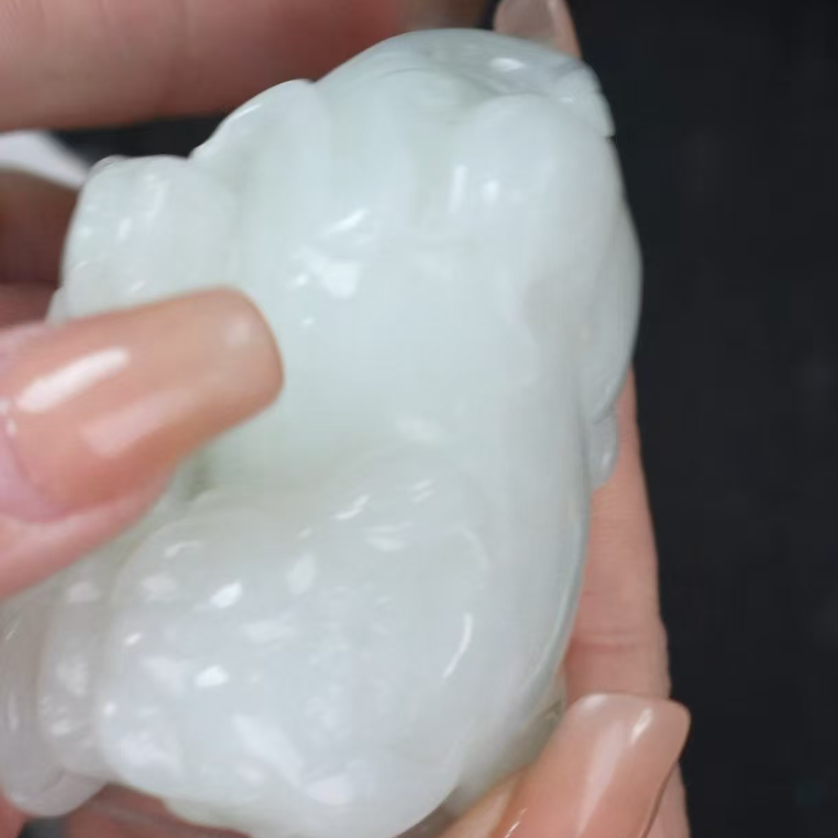 清代和田玉貔貅   