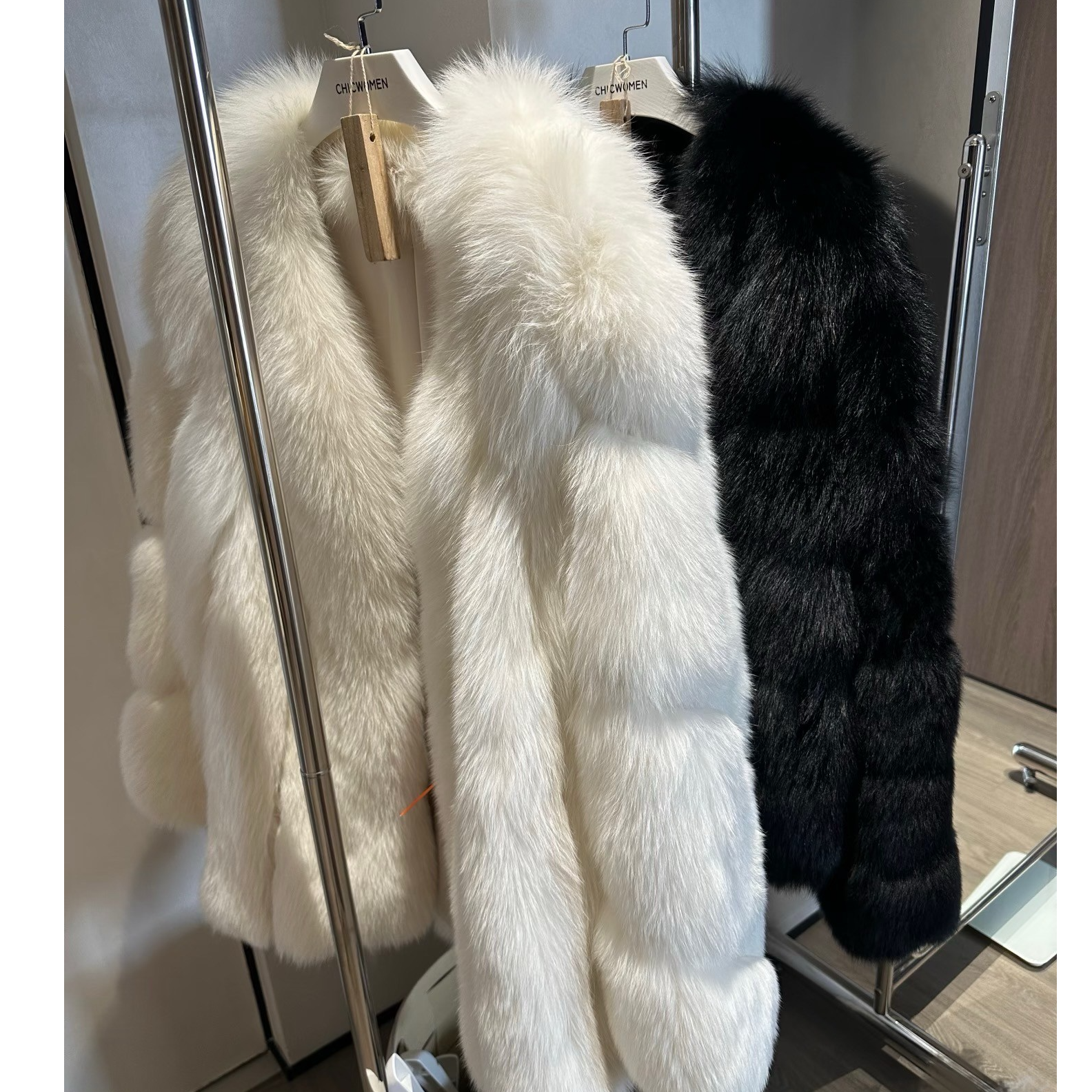 人造皮草 【时微服饰】高级感轻奢名媛风皮草外套女