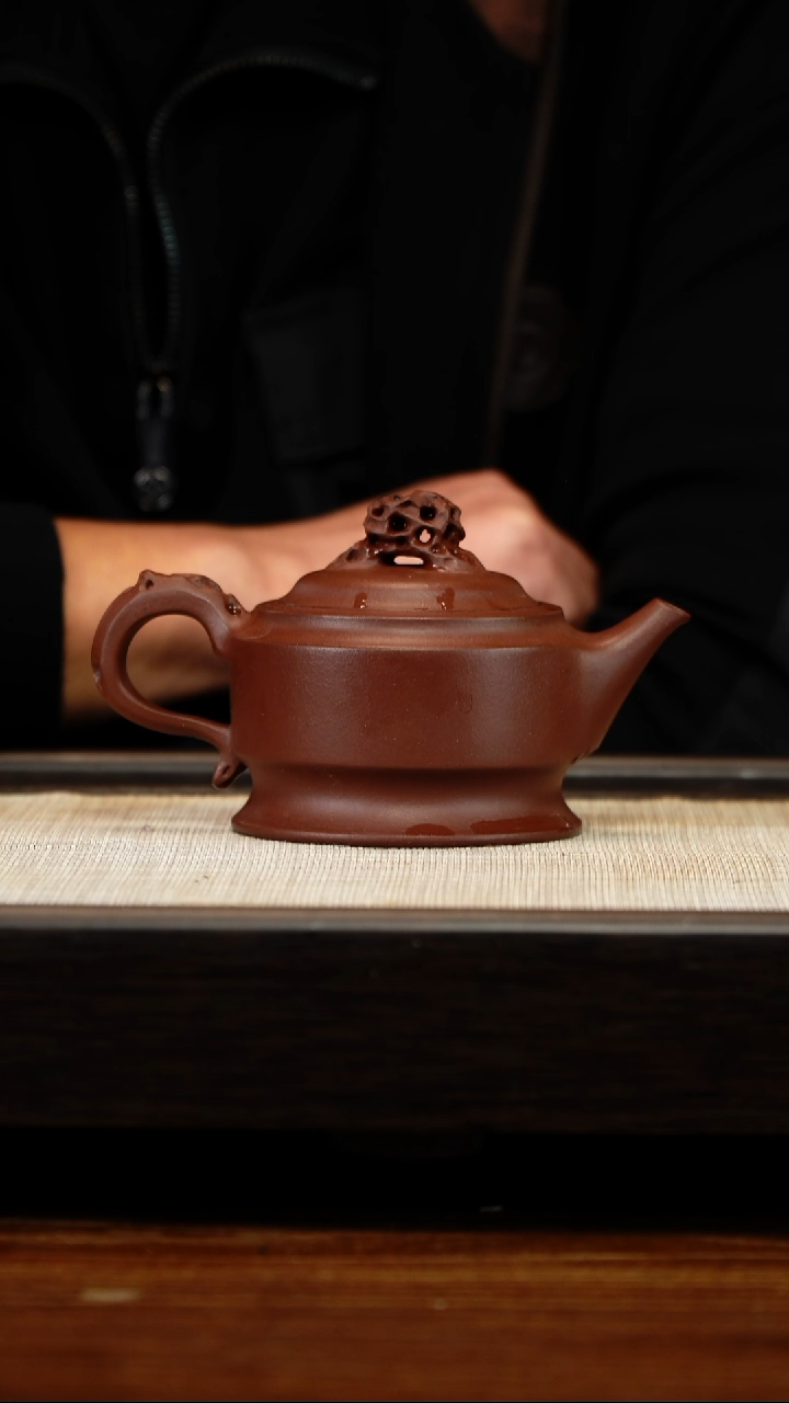 茶壶紫砂冬***客云根料磐石