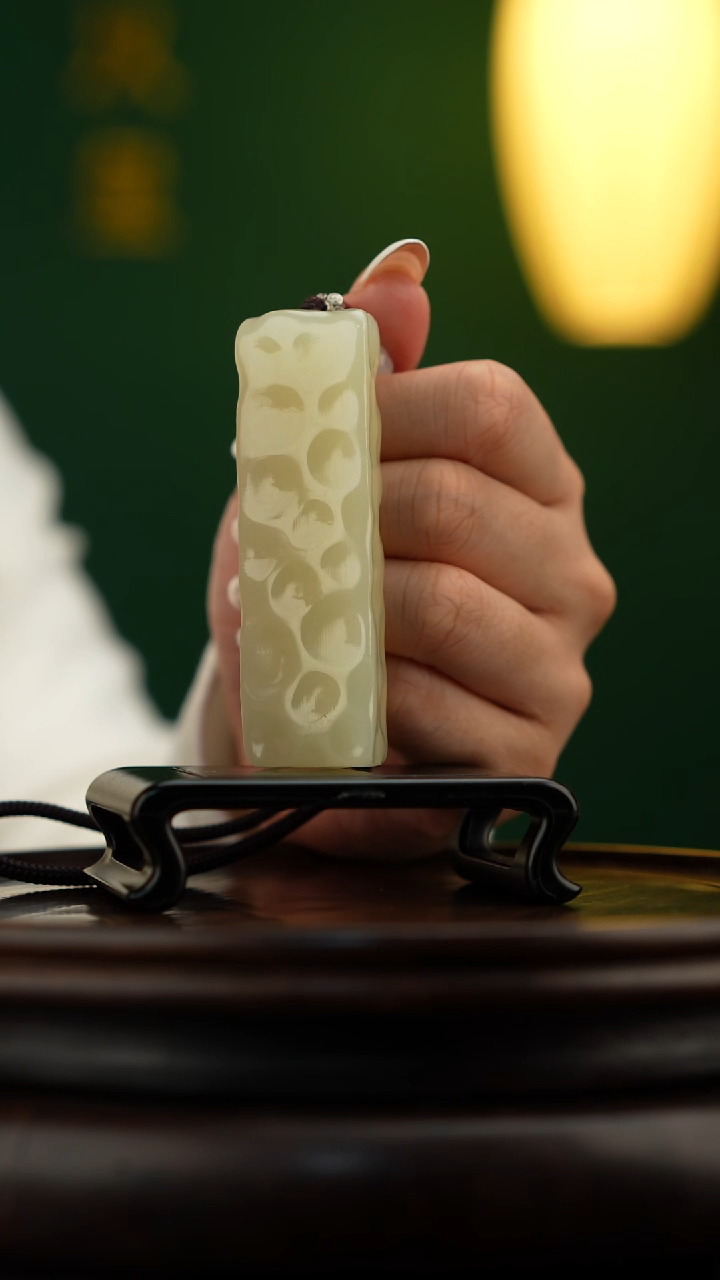 玉【小奶酪】天然玉石手把件