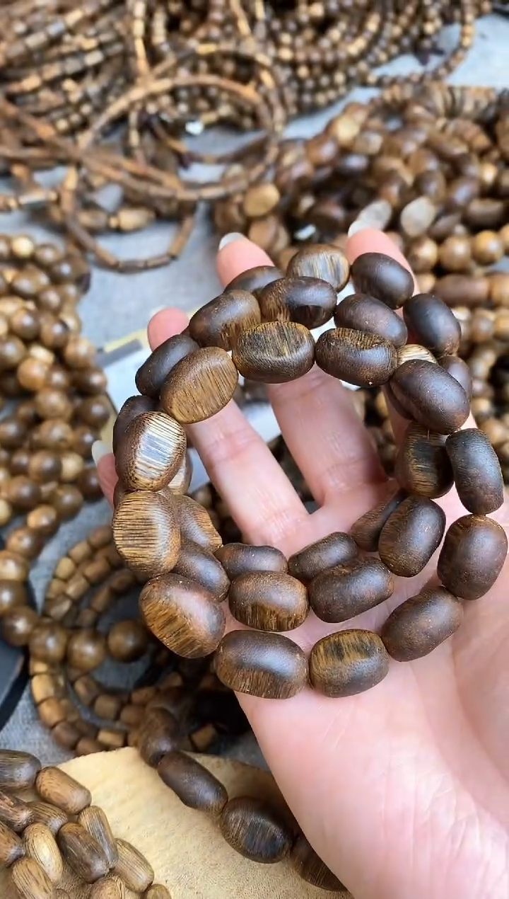 手串沉香陆河留疤随型单圈棋楠手串12+多样性发一