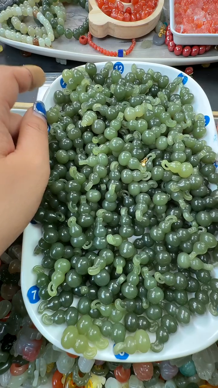 吊坠(不含链)银S925镶嵌和田玉B1多样性发其一