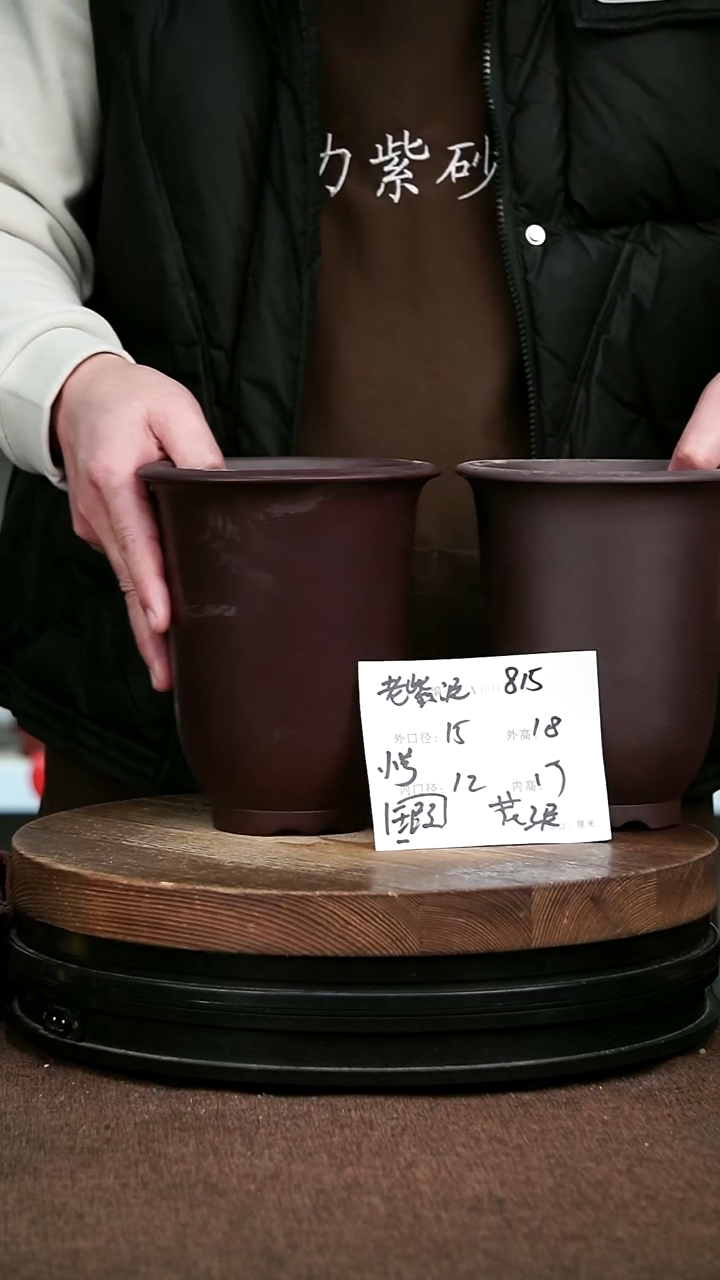 紫砂花盆花卉园艺微瑕815