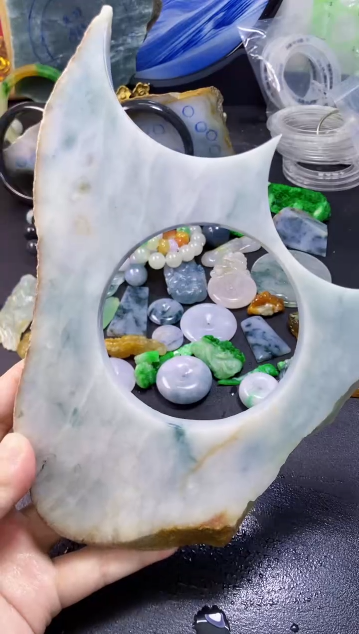 翡翠未镶嵌颈饰163天然翡翠