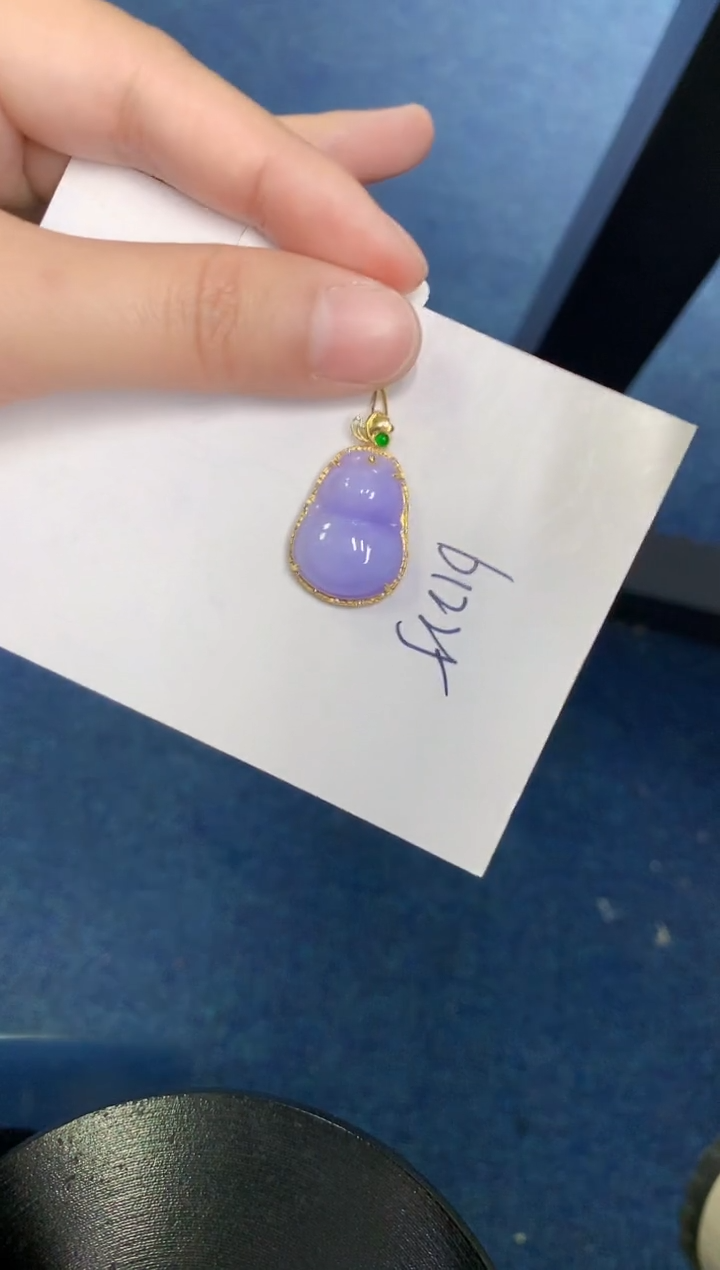 【闪购商品】翡翠颈饰18K金镶嵌000000000