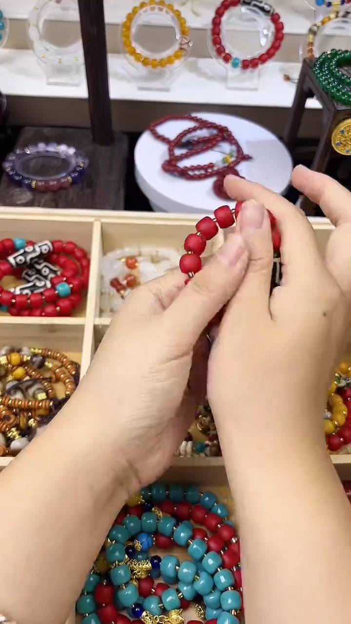 仿水晶非金属手串包邮