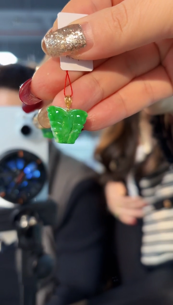 【闪购商品】翡翠颈饰18K金镶嵌缅料A货/支持复检/一件