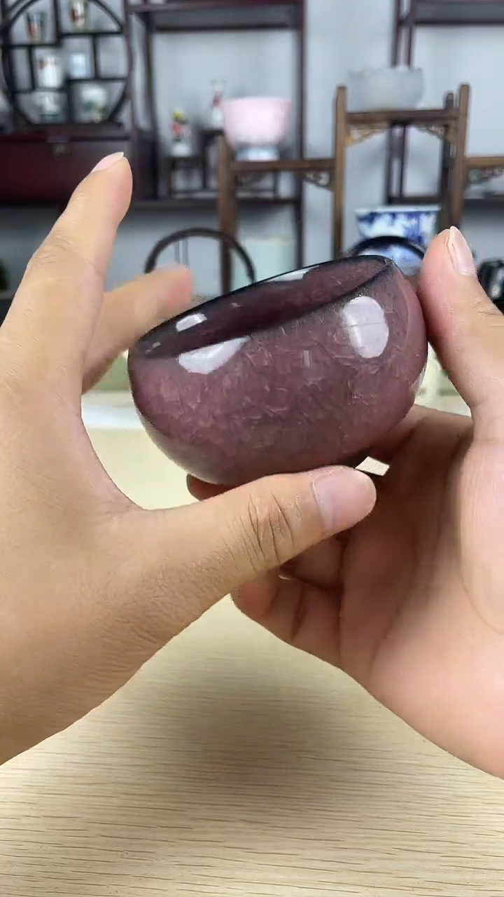 瓷心匠物直播间福利开片杯