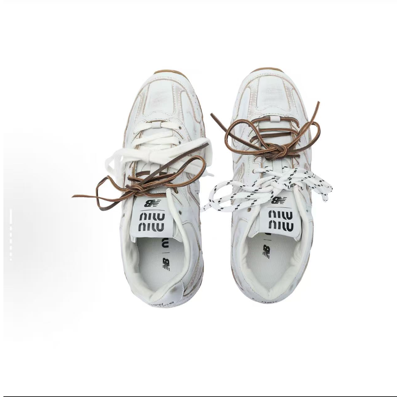 未使用 MIU MIU/缪缪 缪缪白色脏脏运动鞋36.5/38码