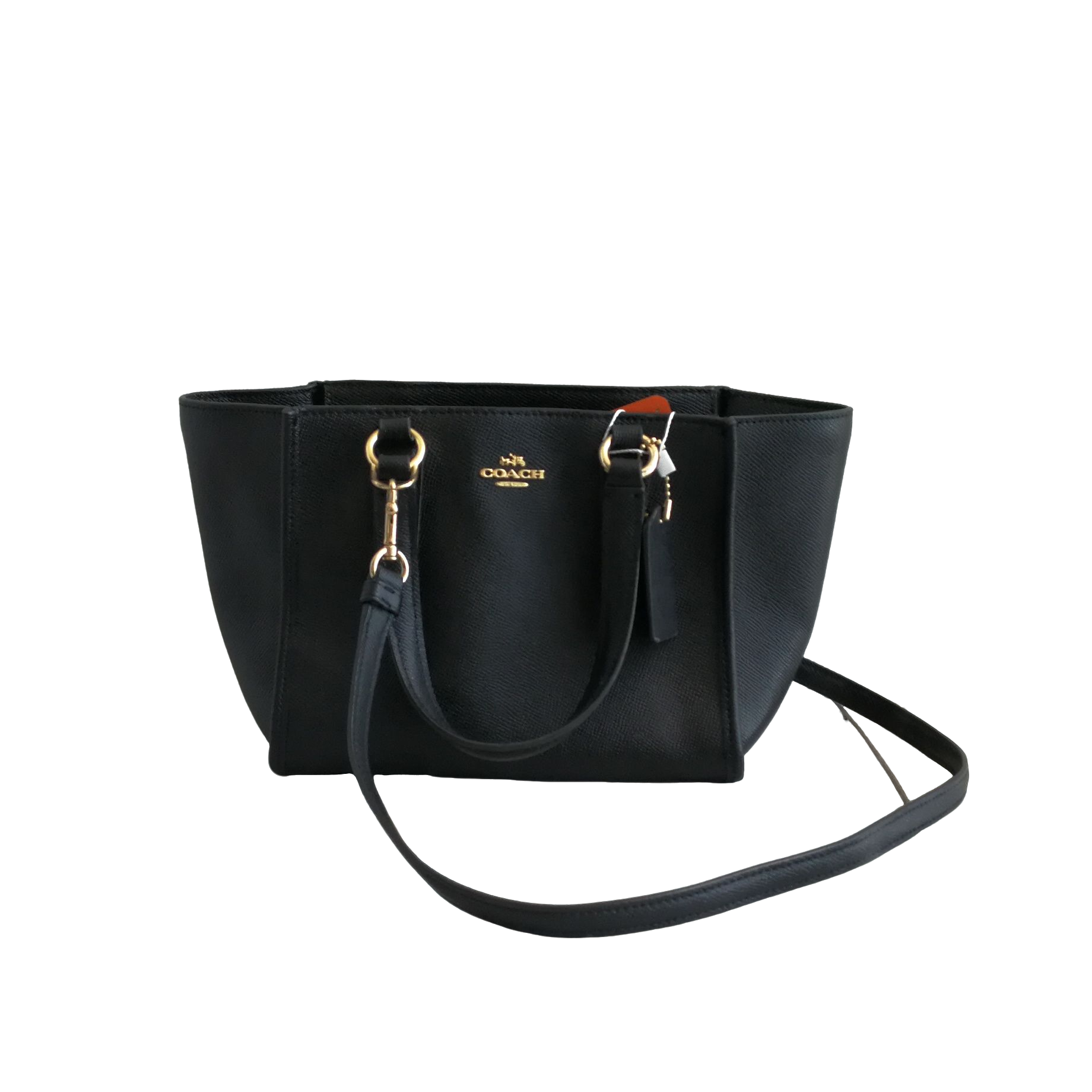 95新 COACH/蔻驰 coach 黑方托包 a042420