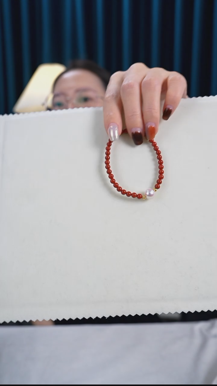 【闪购商品】海水珍珠手串未镶嵌8-8.5mmakoya手串