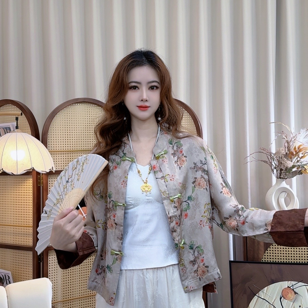 《佛手柑》新款老料气质百搭上衣外套女