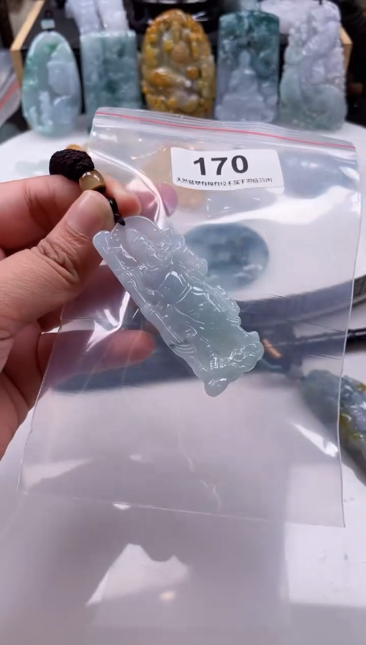 【闪购商品】翡翠颈饰未镶嵌天然缅甸A货翡翠170