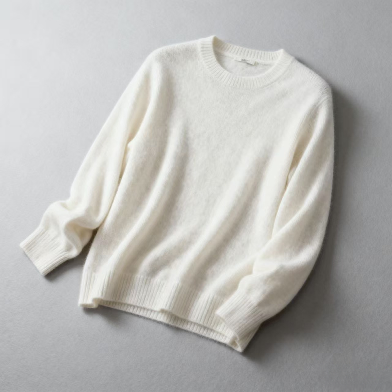 B365圆领针织套头衫简约女装休闲