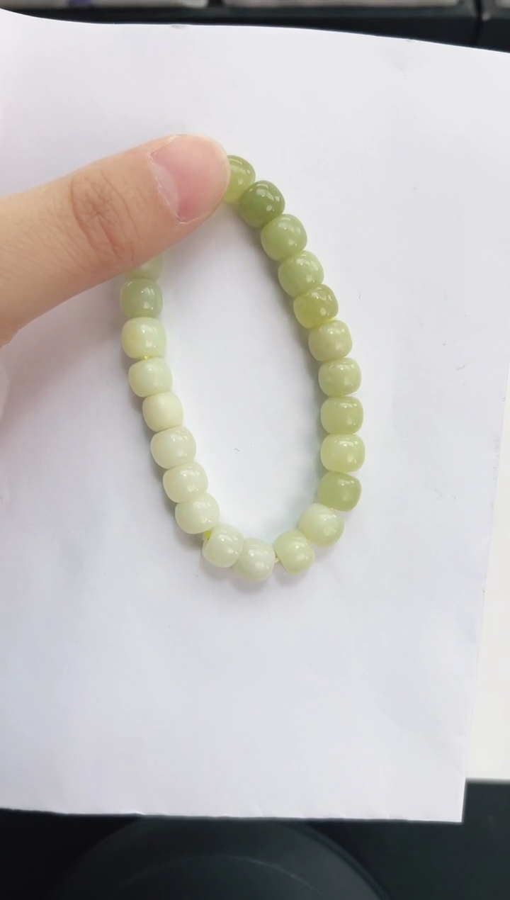 未镶嵌手串和田玉岚钻微色差T