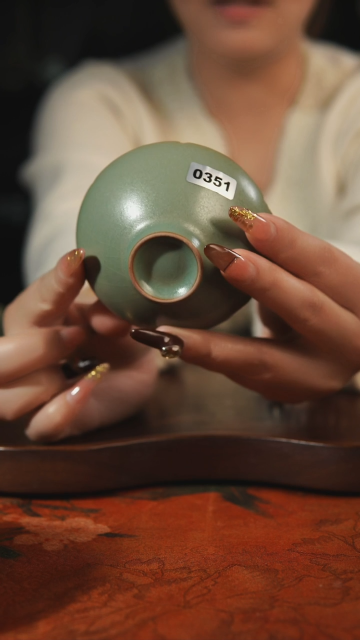 杯子瓷速***情汝州原产地原矿仿古老釉351
