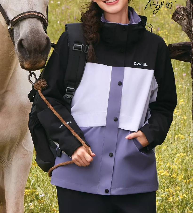 0628秋冬季三合一冲锋衣抓绒内胆防水经典防风冲锋衣女