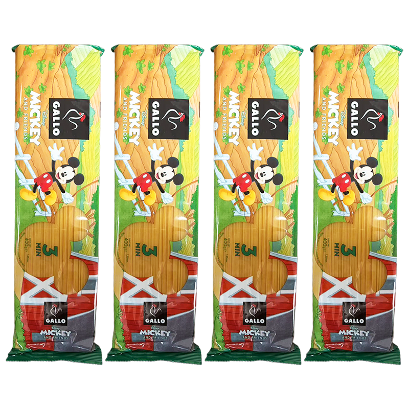 【27年9月到期】西班牙进口嘉罗米奇快煮直条型意大利面400g*4袋